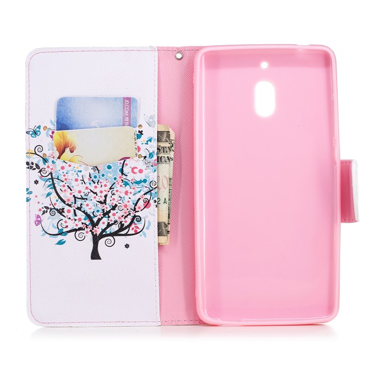 Pattern Printing PU Leather Protection Mobile Phone Case for Nokia 2.1 - Flowered Tree-8