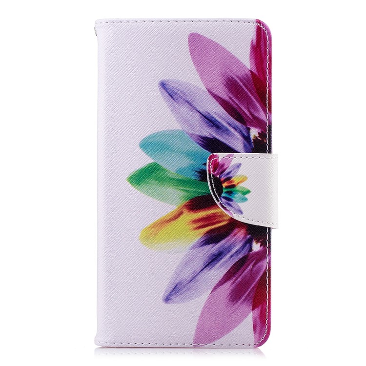 Pattern Printing PU Leather Protection Mobile Phone Cover for Nokia 2.1 - Petals Pattern-2