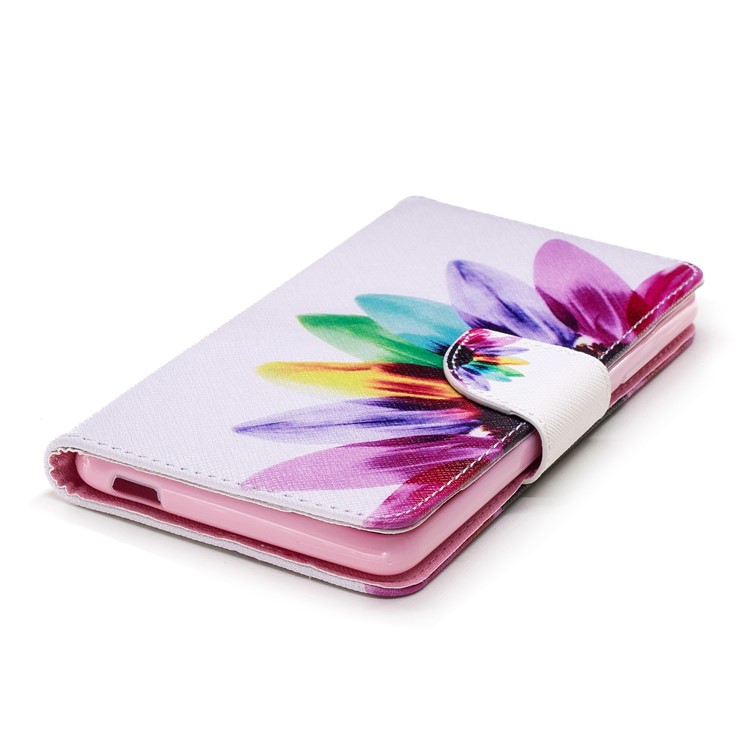 Pattern Printing PU Leather Protection Mobile Phone Cover for Nokia 2.1 - Petals Pattern-6