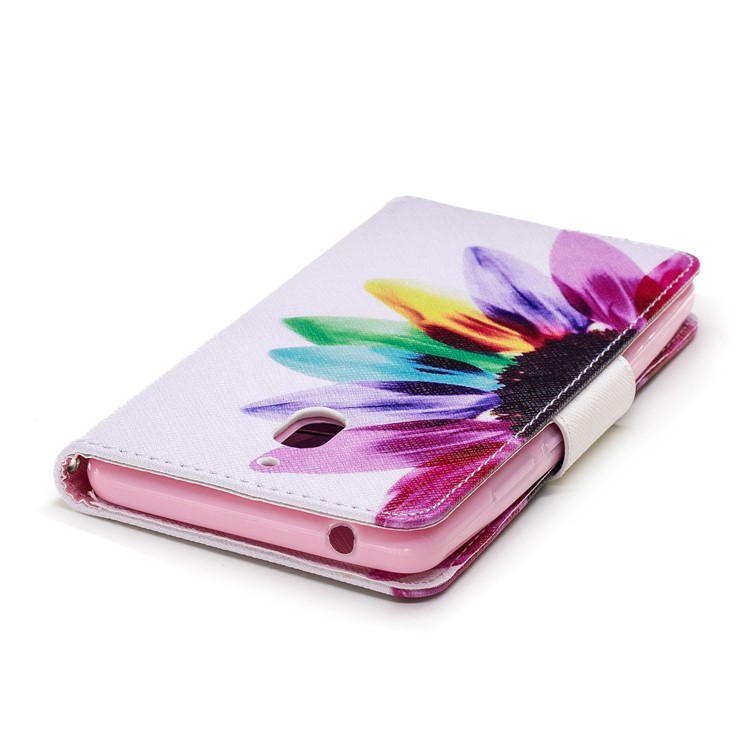 Pattern Printing PU Leather Protection Mobile Phone Cover for Nokia 2.1 - Petals Pattern-7