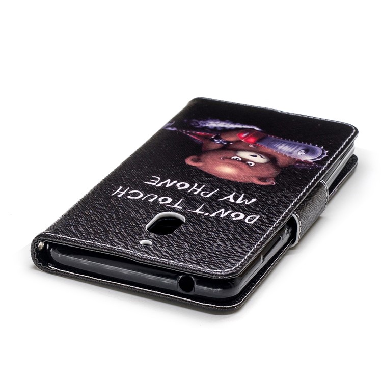 Pattern Printing PU Leather Magnetic Protection Cell Phone Case for Nokia 2.1 - Bear And Its Warnings-7