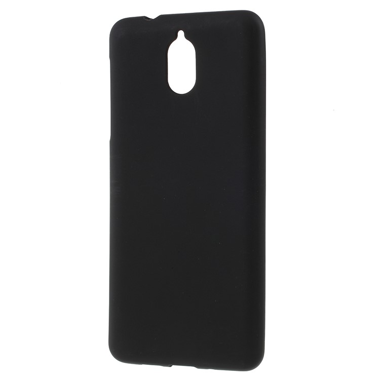 For Nokia 3.1 Double-sided Matte TPU Flexible Case - Black-2
