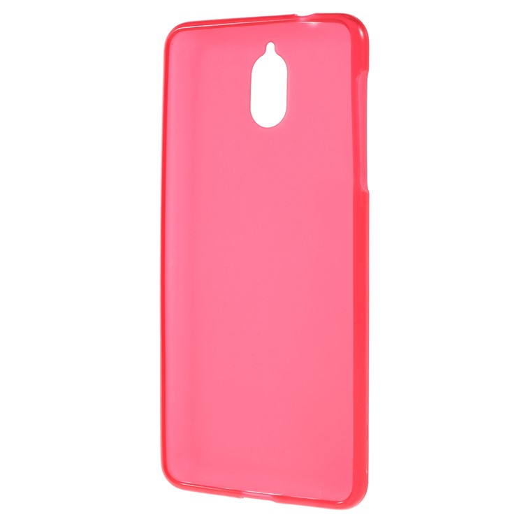 For Nokia 3.1 Double-sided Matte TPU Flexible Shell - Red-3