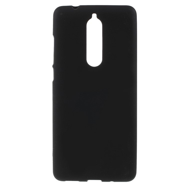 Double-sided Matte TPU Gel Back Phone Case for Nokia 5.1 - Black-1