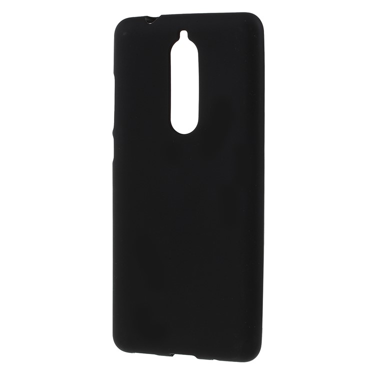 Double-sided Matte TPU Gel Back Phone Case for Nokia 5.1 - Black-2
