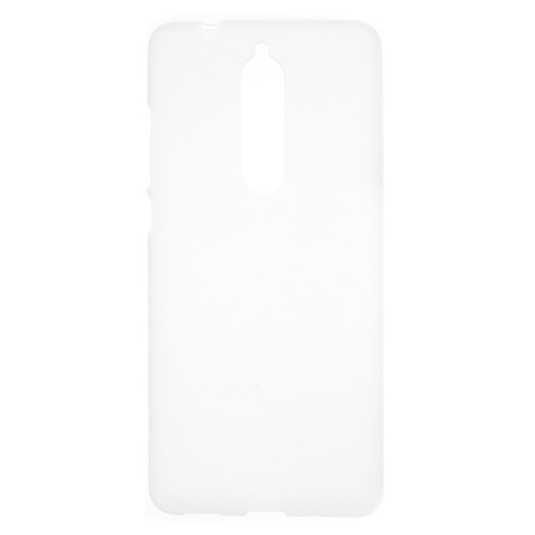 Double-sided Matte TPU Gel Back Phone Shell for Nokia 5.1 - White-1