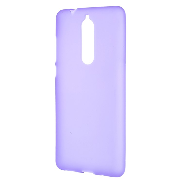 Double-sided Matte TPU Gel Back Phone Accessory Case for Nokia 5.1 - Purple-2