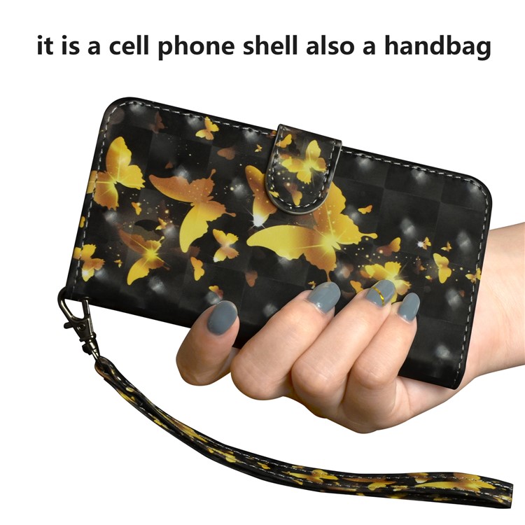 Pattern Printing Leather Wallet Case for Nokia 2.1 - Butterfly Pattern-8