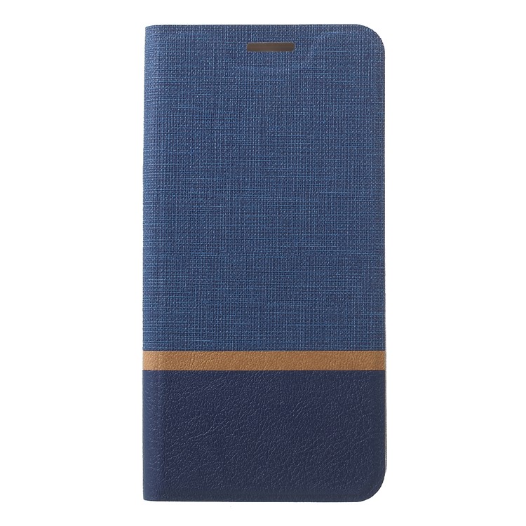 Cross Texture PU Leather Card Holder Flip Cover for Nokia 5.1 Plus / X5 - Blue-1
