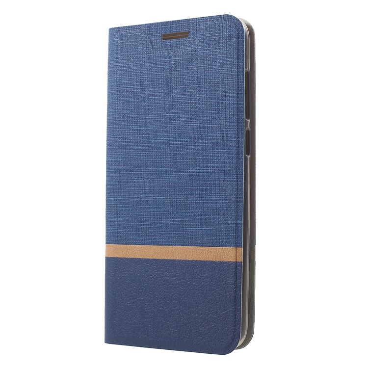 Cross Texture PU Leather Card Holder Flip Cover for Nokia 5.1 Plus / X5 - Blue-3