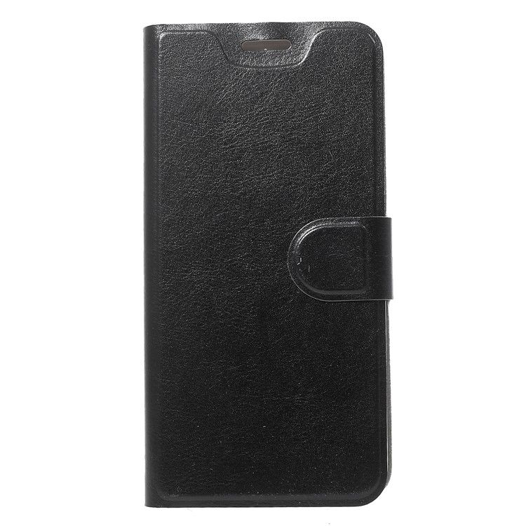 For Nokia 5.1 Plus / X5 Crazy Horse Texture Stand Leather Card Holder Mobile Cover - Black-1