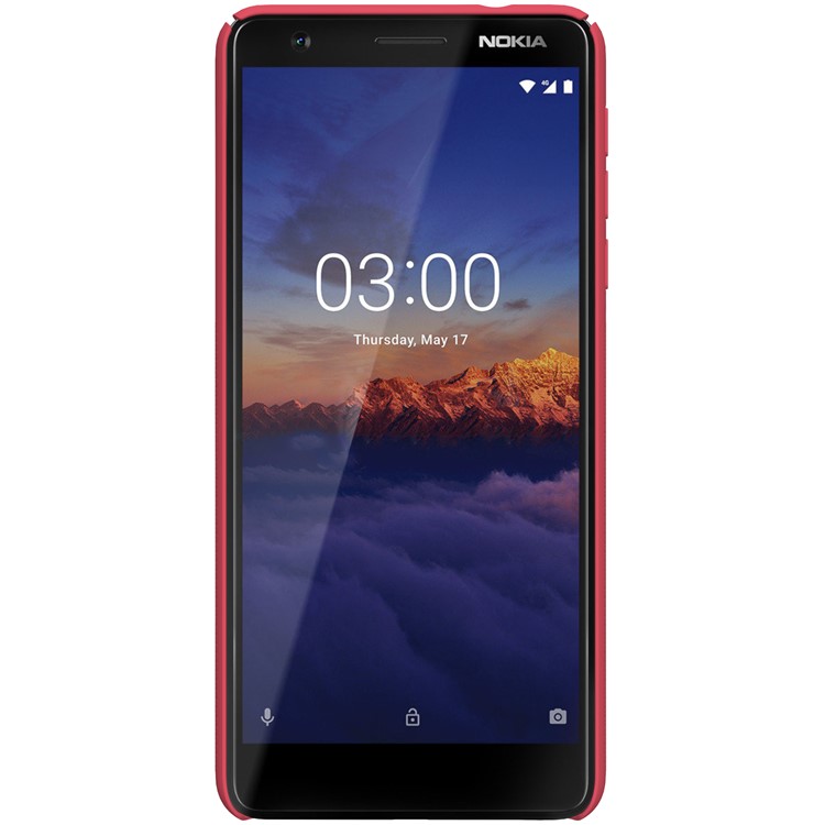 NILLKIN Super Frosted Shield Hard Cover Case for Nokia 3.1 - Red-2