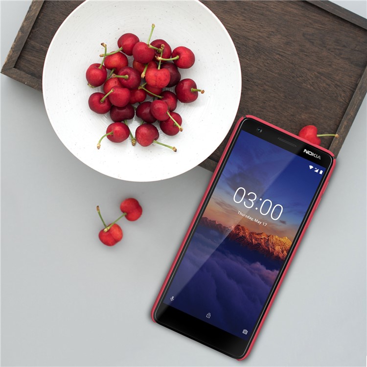 NILLKIN Super Frosted Shield Hard Cover Case for Nokia 3.1 - Red-7