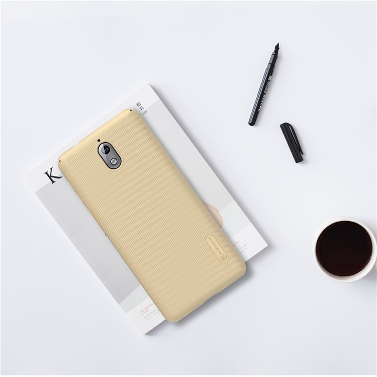 NILLKIN Super Frosted Shield Hard PC Shell Case for Nokia 3.1 - Gold-7