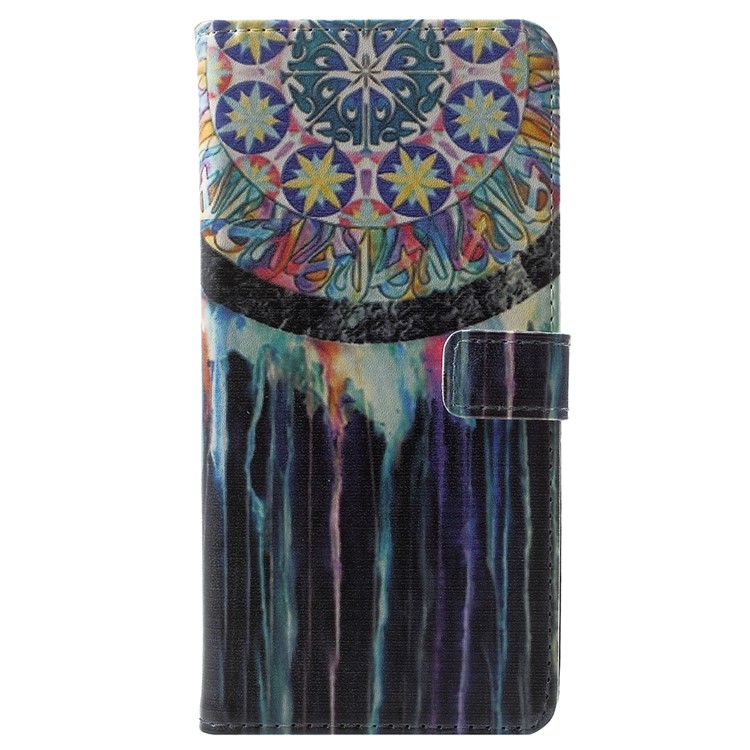 For Nokia 5.1 Pattern Printing Leather Folio Wallet Stand Accessory Casing - Dream Catcher-1