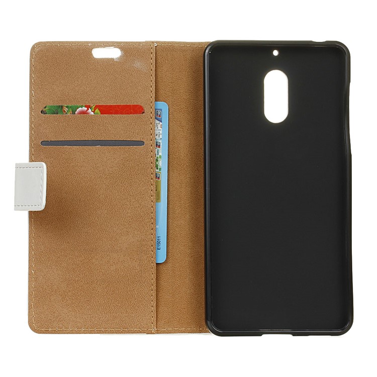 Pattern Printing Leather Flip Folio Wallet Case for Nokia 6 - Lovely Little Owls-6