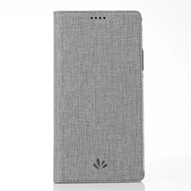 VILI DMX Cross Texture Auto-absorbed Card Holder Leather Cover for Nokia 5.1 - Grey-5