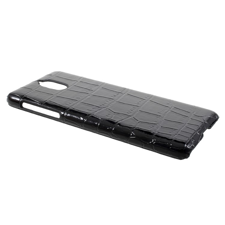 PU Leather Coated PC Phone Case for Nokia 3.1 - Crocodile Texture-3