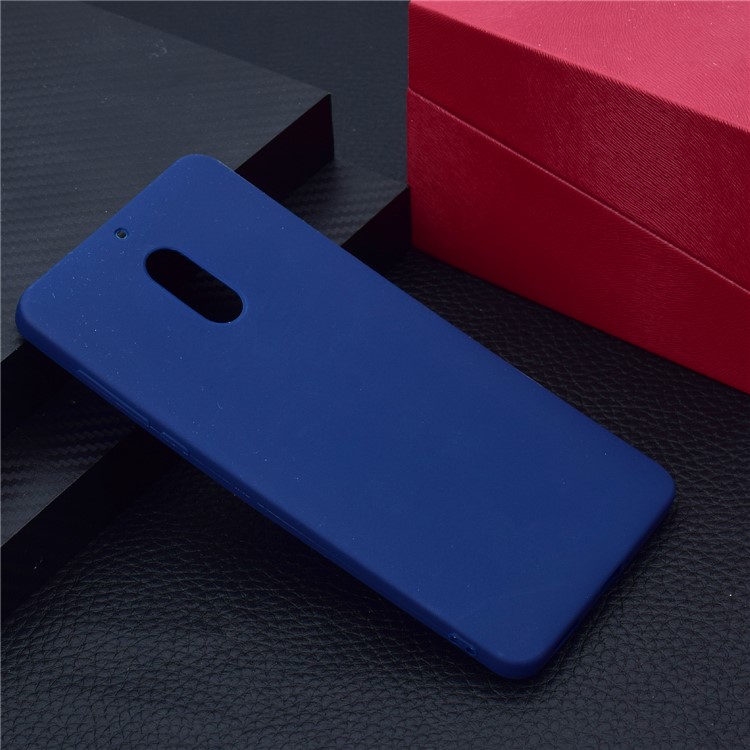 Soft Matte TPU Mobile Phone Case for Nokia 6 (2017) - Blue-7