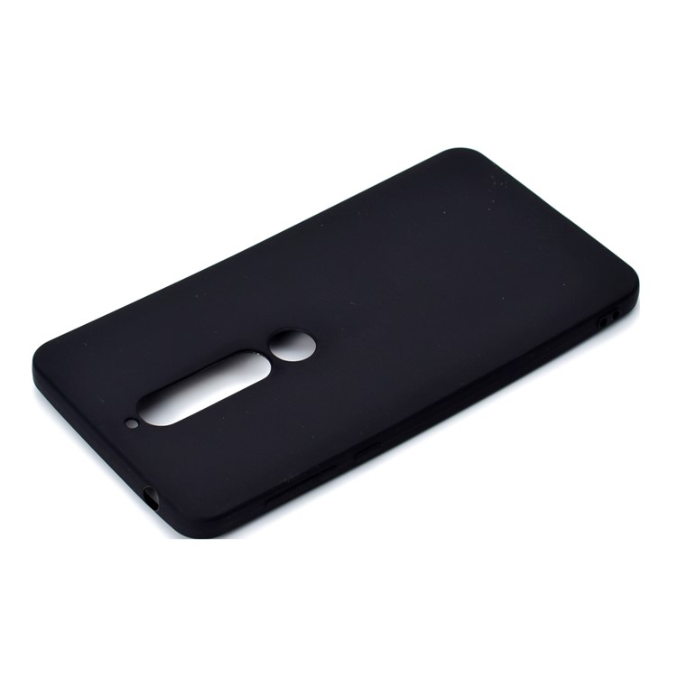 Soft Matte TPU Back Case for Nokia 6.1 (5.5-inch) - Black-4