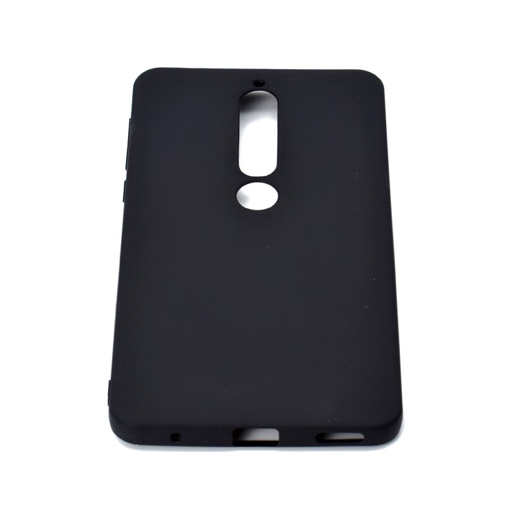Soft Matte TPU Back Case for Nokia 6.1 (5.5-inch) - Black-5