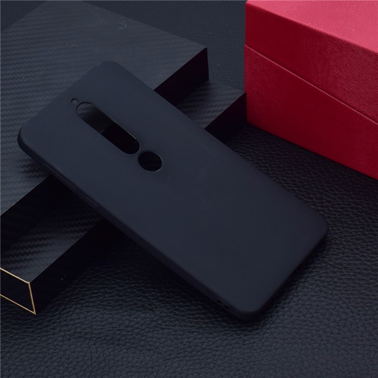 Soft Matte TPU Back Case for Nokia 6.1 (5.5-inch) - Black-7