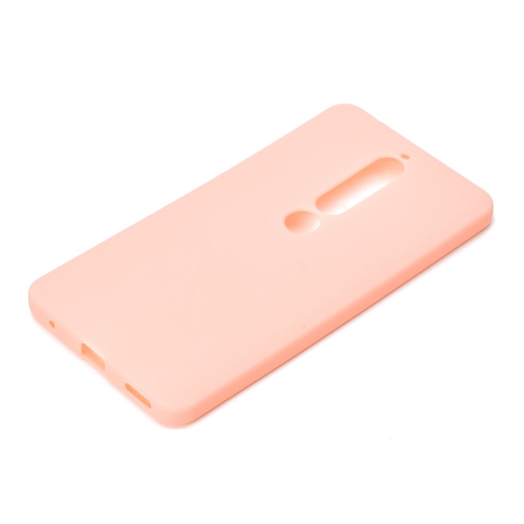 Soft Matte TPU Back Casing for Nokia 6.1 (5.5-inch) - Pink-3