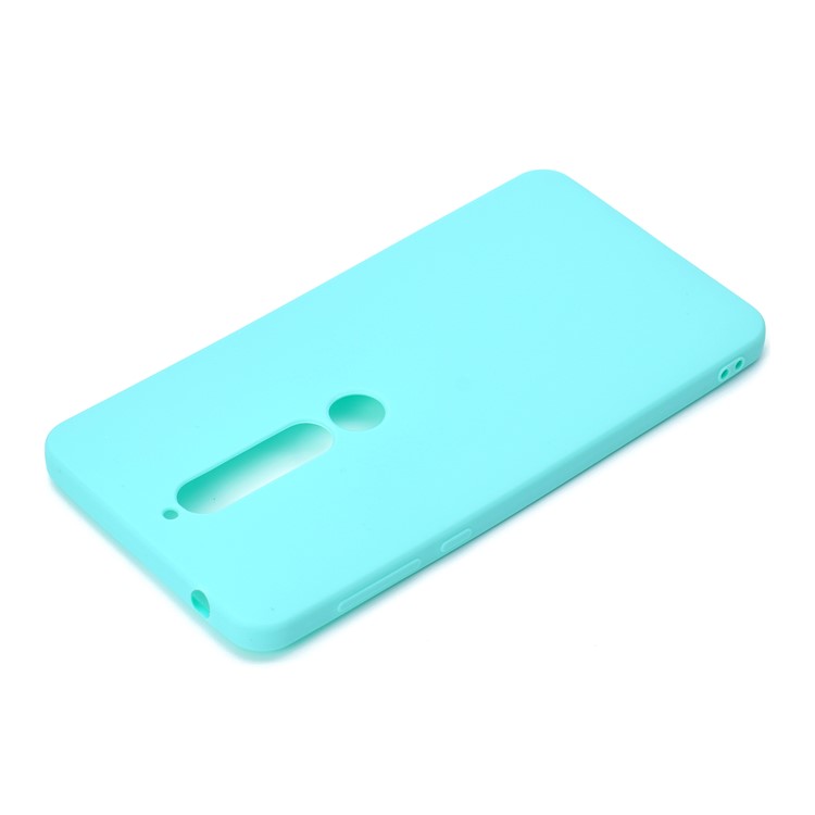 Soft Matte TPU Protective Case for Nokia 6.1 (5.5-inch) - Cyan-4