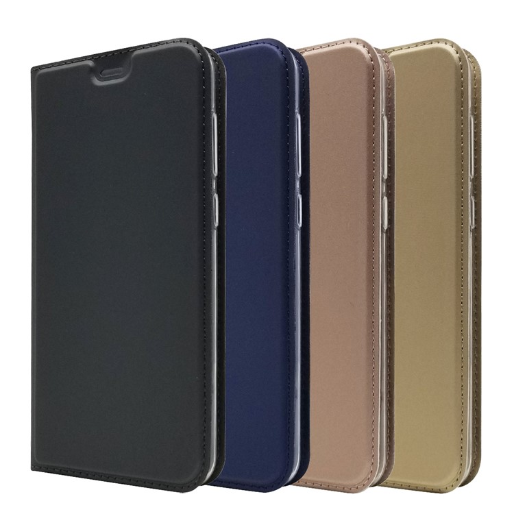 Magnetic Attraction Card Holder PU Leather Stand Casing for Nokia 6.1 Plus / X6 (2018) - Black-11
