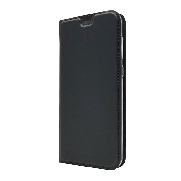 Magnetic Attraction Card Holder PU Leather Stand Casing for Nokia 6.1 Plus / X6 (2018) - Black-2