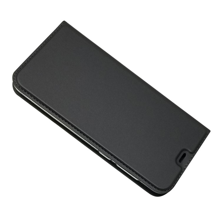 Magnetic Attraction Card Holder PU Leather Stand Casing for Nokia 6.1 Plus / X6 (2018) - Black-5
