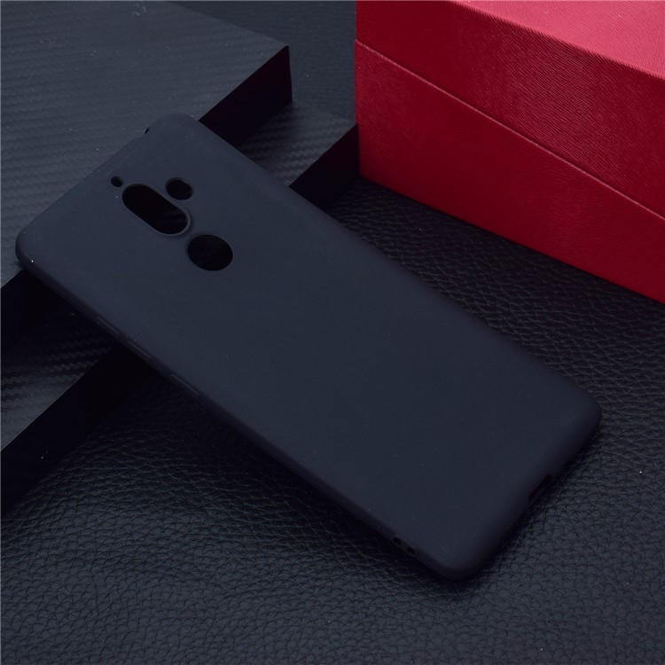 Soft Matte TPU Back Case for Nokia 7 plus - Black-7