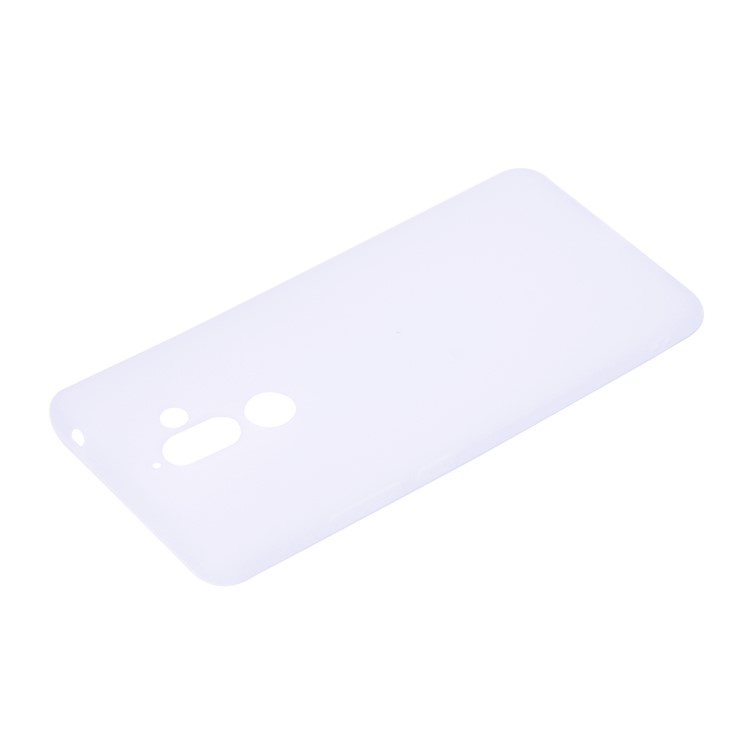 Soft Matte TPU Back Cover for Nokia 7 plus - White-4