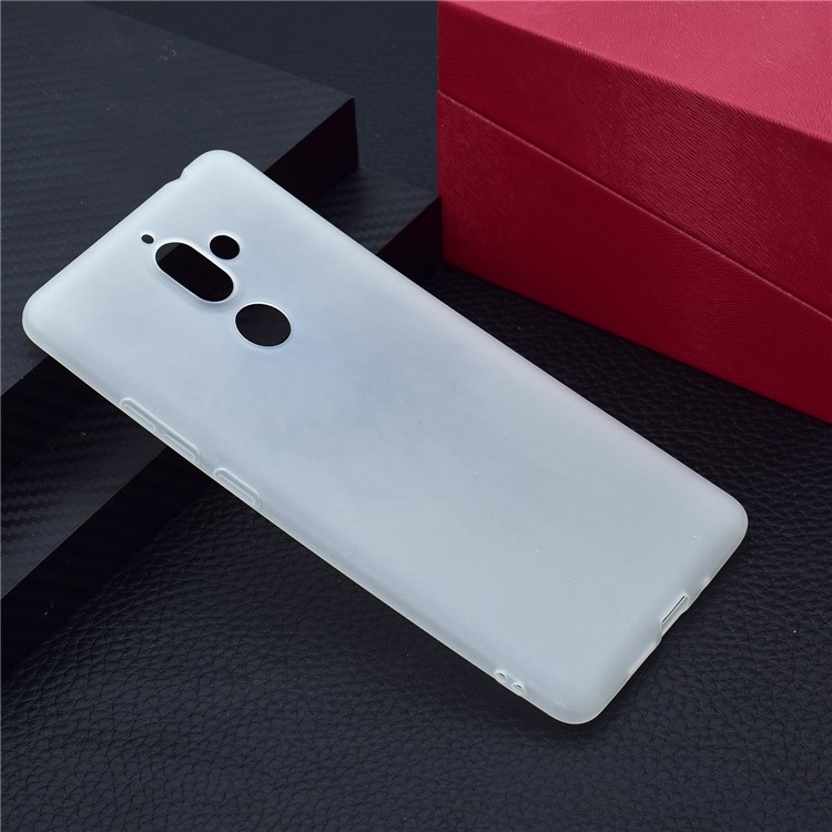 Soft Matte TPU Back Cover for Nokia 7 plus - White-7