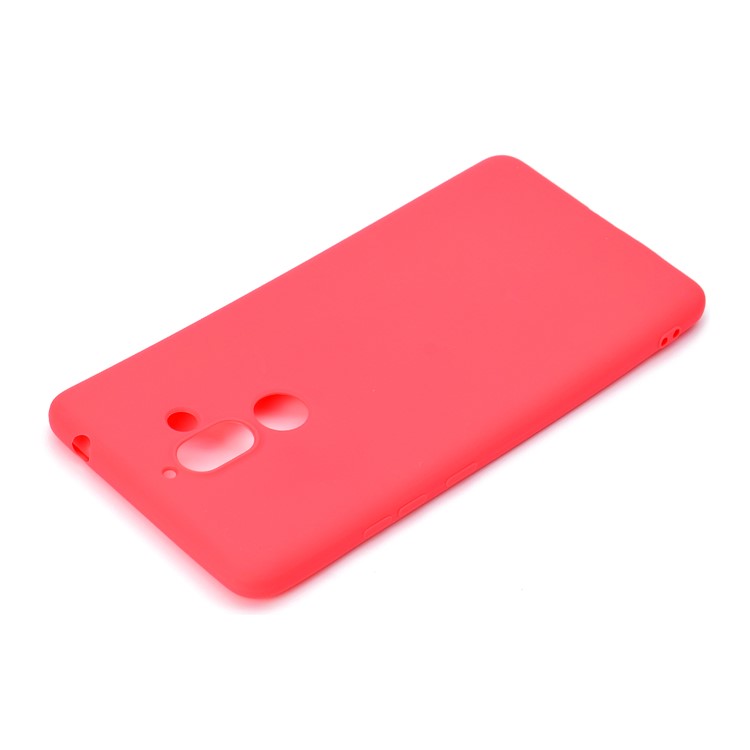 Coque Arrière Souple En TPU Mat Pour Nokia 7 Plus - Rouge-4