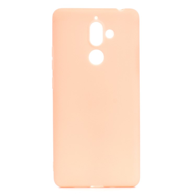 Soft Matte TPU Back Casing for Nokia 7 plus - Pink-2