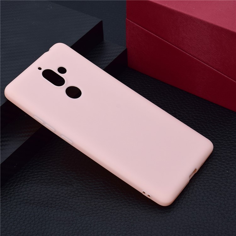 Soft Matte TPU Back Casing for Nokia 7 plus - Pink-7
