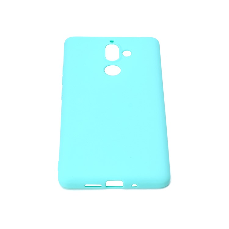 Soft Matte TPU Mobile Phone Case for Nokia 7 plus - Cyan-5