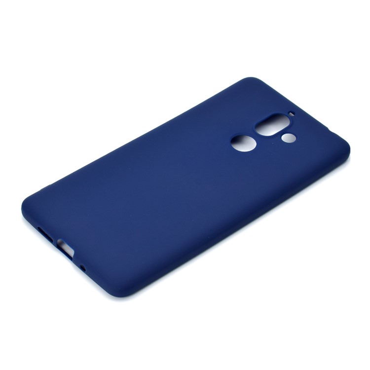 Soft Matte TPU Cell Phone Case for Nokia 7 plus - Dark Blue-3