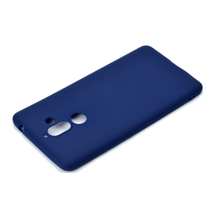 Soft Matte TPU Cell Phone Case for Nokia 7 plus - Dark Blue-4