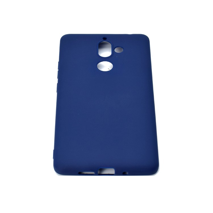 Soft Matte TPU Cell Phone Case for Nokia 7 plus - Dark Blue-5