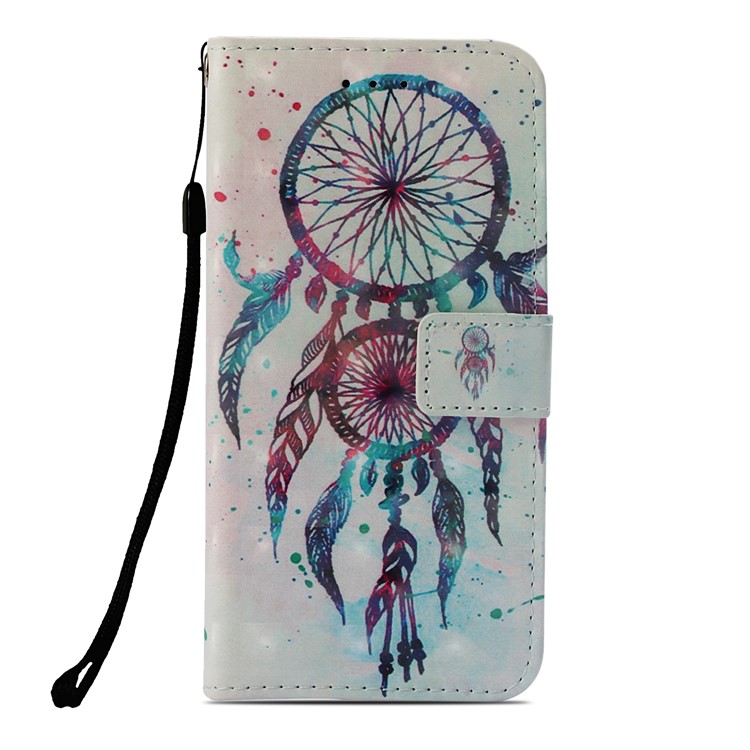 Pattern Printing Mobile Phone Leather Wallet Case for Nokia 2.1 - Dream Catcher-2
