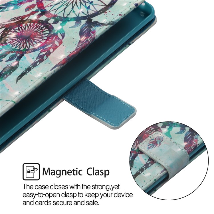 Pattern Printing Mobile Phone Leather Wallet Case for Nokia 2.1 - Dream Catcher-5
