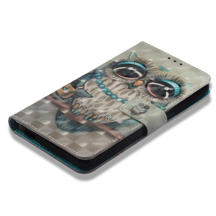 Pattern Printing Leather Wallet Case Accessory for Nokia 2.1 - Owl Pattern-7