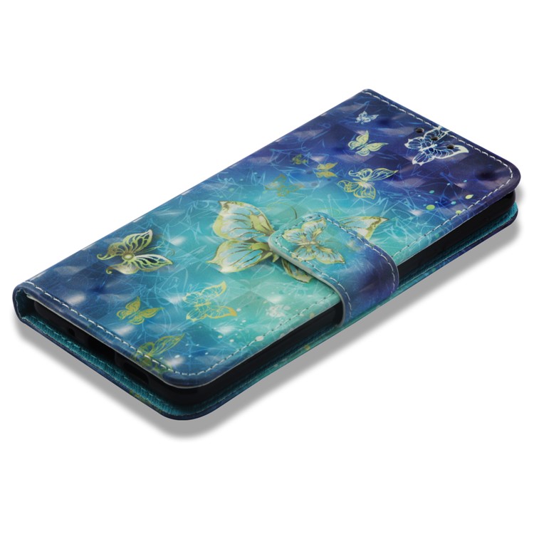Pattern Printing Leather Wallet Case for Nokia 3.1 - Butterfly Pattern-7