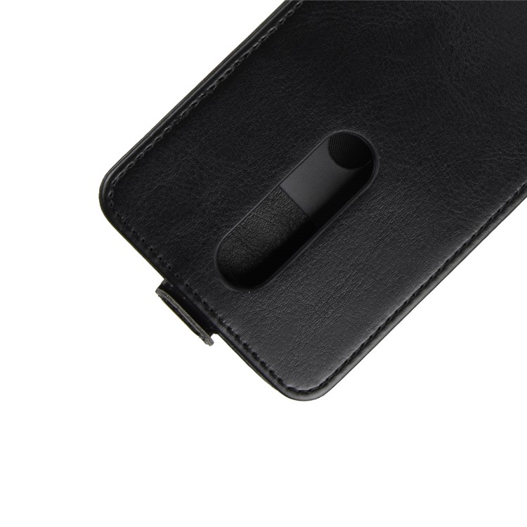 Crazy Horse Vertical Flip Card Holder Leather Case for Nokia 5.1 Plus / X5 - Black-4