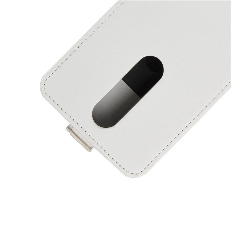 Crazy Horse Vertical Flip Card Holder Leather Cover for Nokia 5.1 Plus / X5 - White-4