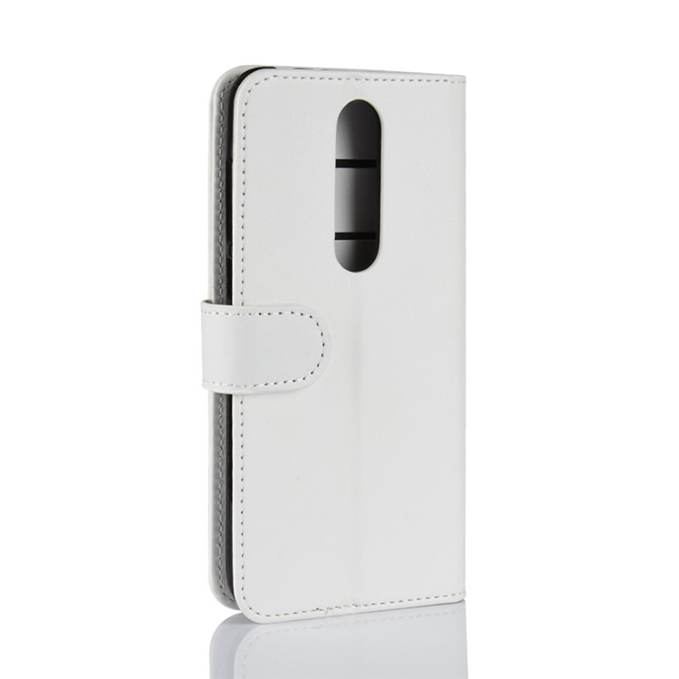 Crazy Horse Wallet Leather Stand Cover for Nokia 5.1 Plus / X5 - White-4