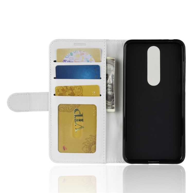 Crazy Horse Wallet Leather Stand Cover for Nokia 5.1 Plus / X5 - White-6