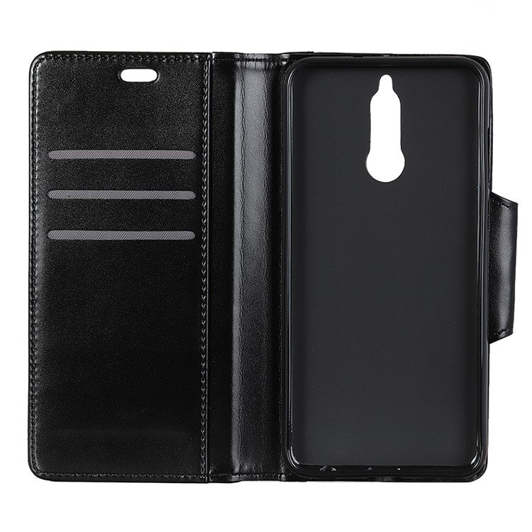 Leather Wallet Stand Phone Cover for Nokia 5.1 - Black-5